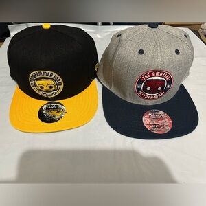 Funko Pop Exclusive Hats. C3PO Smuggler’s Bounty and Spider-Man Collector Corps.